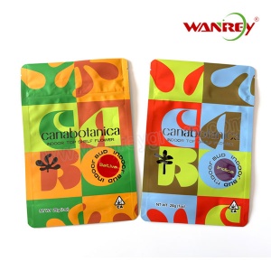 Cannabis Mylar Bag CR Zipper Indica